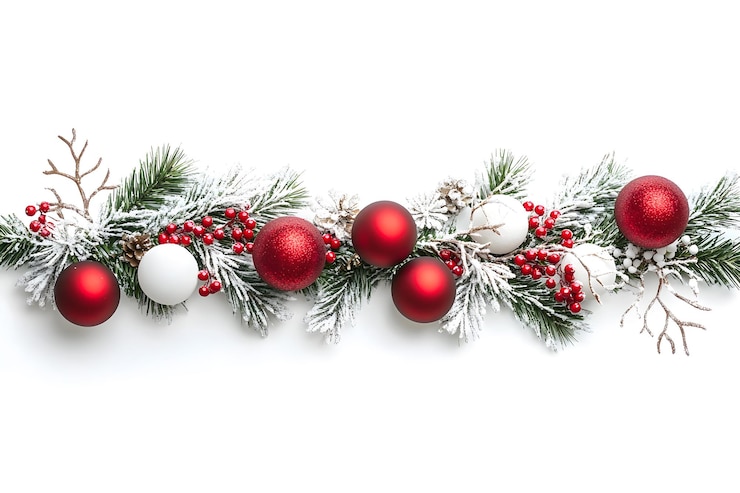 Foto ornamentos elegantes de natal verdes e dourados decorações festivas de natal com o natal clássico