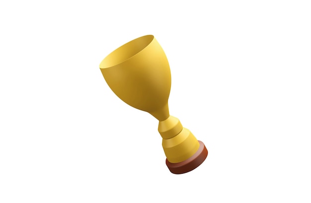 Oro del campeonato de la copa 3D