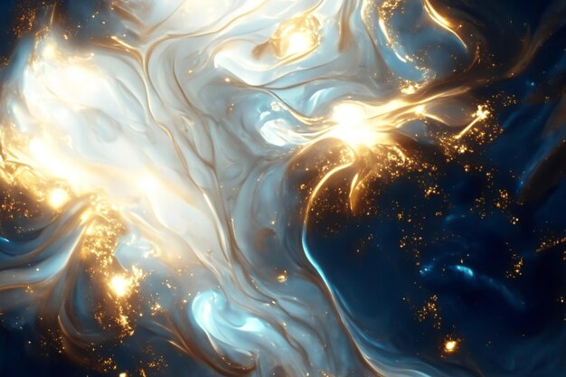 Oro fluido mármol líquido fondo de lujo abstracto