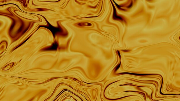 El oro líquido fluye hacia abajo El oro brilla en la luz foto premium