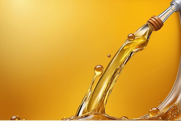 oro líquido o agua con burbujas miel cerveza líquida aceite de oliva fondos líquidos cosméticos