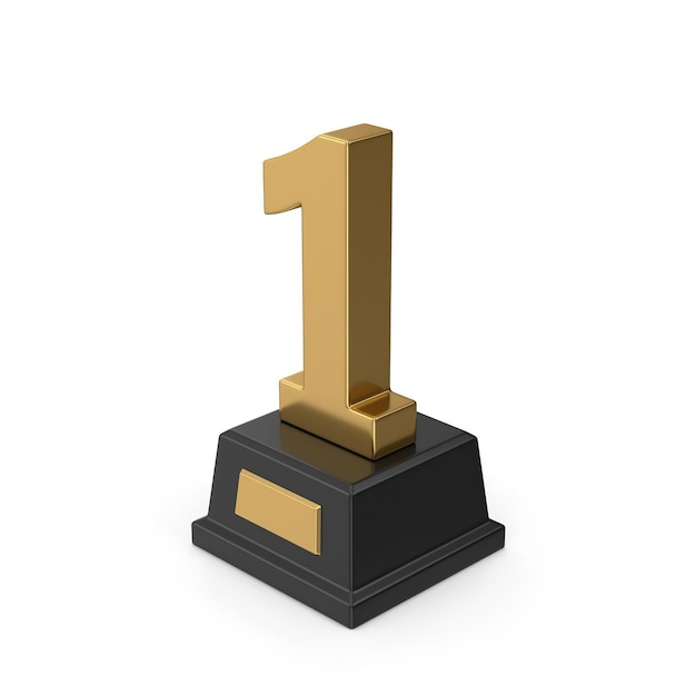 oro número 1 lujo 3d