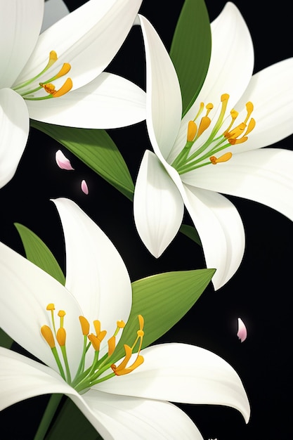 Foto orquídeas blancas fotografía hd flores papel tapiz fondo ilustración diseño material
