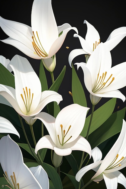 Foto orquídeas blancas fotografía hd flores papel tapiz fondo ilustración diseño material