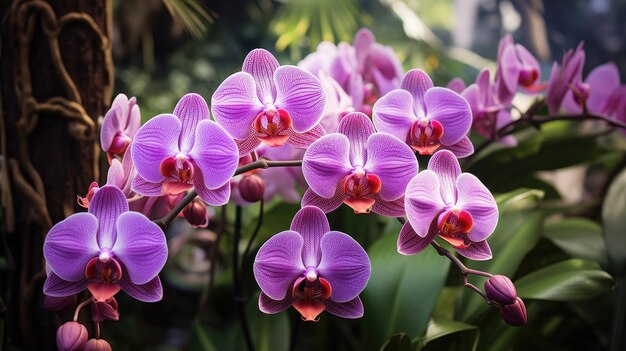 Orquídeas exóticas de la selva