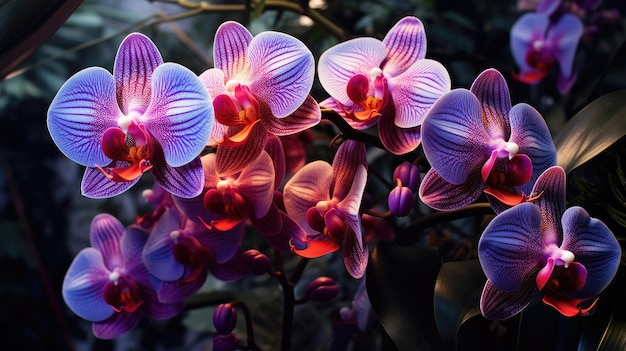 Orquídeas exóticas de la selva