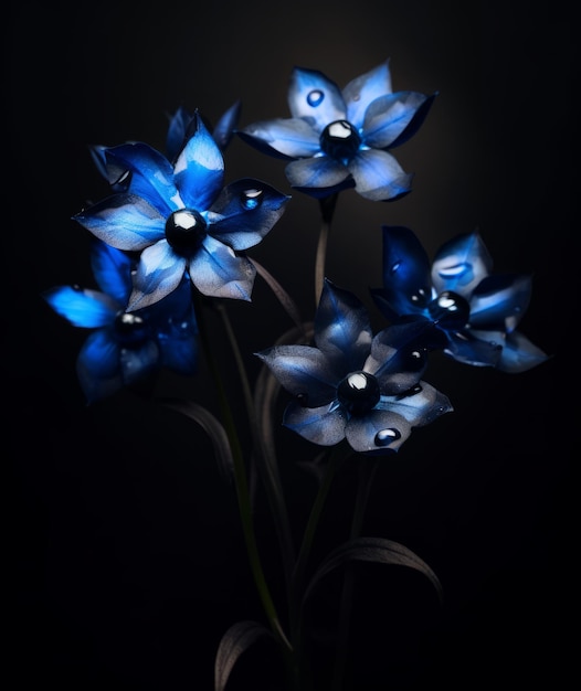 orquídeas flores azules
