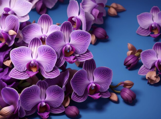 Foto orquídeas púrpuras de fondo