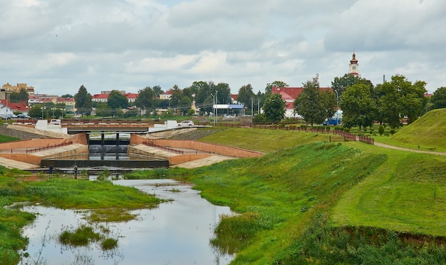 Orsha, Orshitsa Fluss, Stadt in Weißrussland in der Region Witebsk,