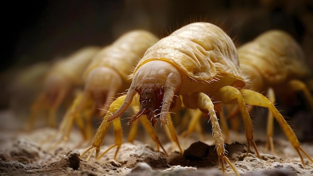 Foto os ácaros da poeira nas casas podem desencadear alergias em indivíduos sensíveis conceito alérgenos de interiores os á carrapatos do poeira desencadeiam alergia saúde doméstica indivíduos sensíveis