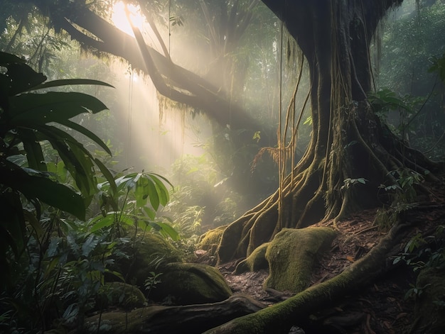 Os antigos sussurros de uma floresta tropical