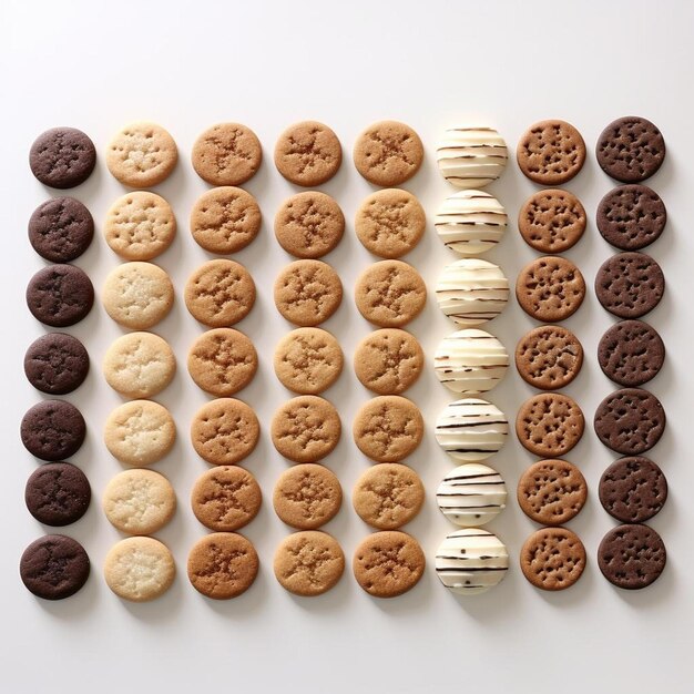 Foto os biscoitos com o número 2 que diz 