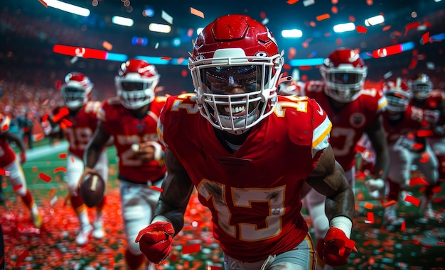 Foto os chiefs são a primeira equipa a ganhar o super bowl na nova era da nfl.