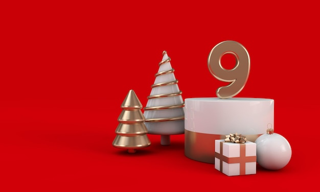 Os dias de fundo festivo do dia de natal d render