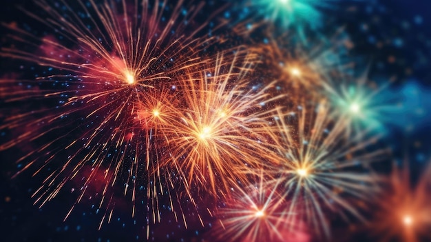 Os fogos de artifício são um símbolo do Dia da Independência.