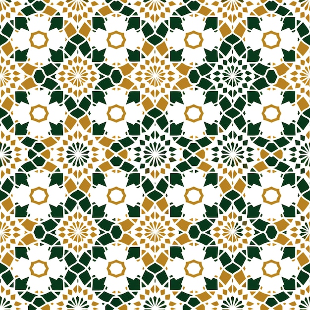 Os intrincados padrões islâmicos mostram elegância geométrica, linhas entrelaçadas e simetria vibrante.