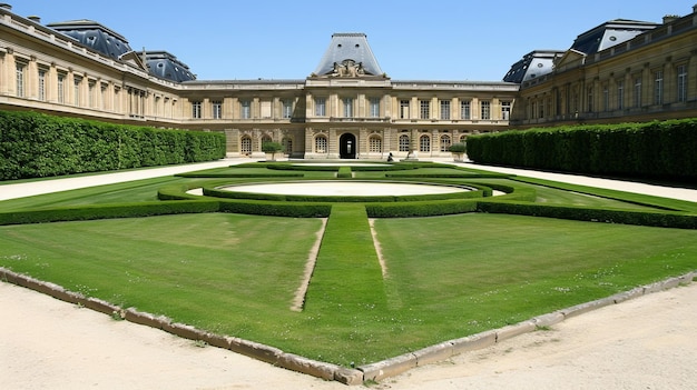 Os jardins do Louvre.