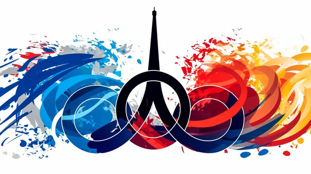 Os Jogos Olímpicos de Paris 2024 logotipo ícone png download