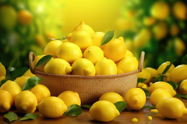 Os limões são uma fruta popular do ano