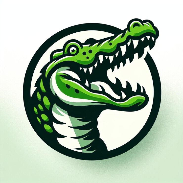 Foto os melhores desenhos de ícones e logotipos de crocodilos para uma marca eficaz