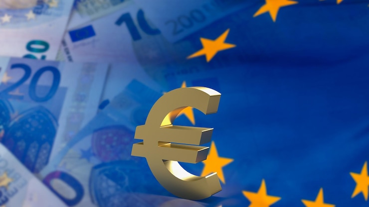 Foto os negócios do euro podem referir-se a atividades comerciais realizadas na zona euro, que compreende o grupo de estados membros da união europeia que adotaram o euro como moeda oficial.