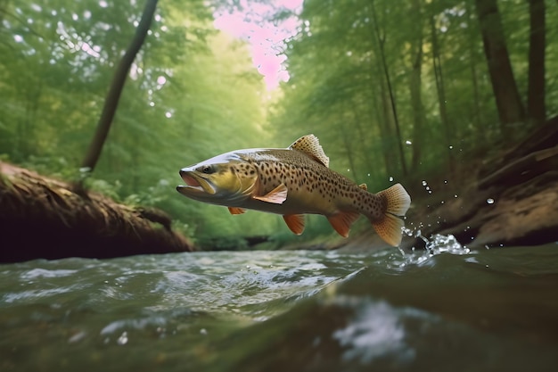 Os peixes saltam da água