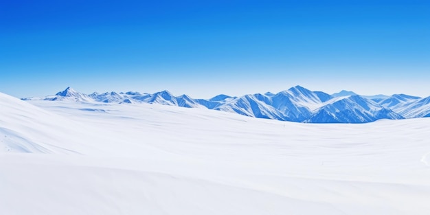 Os picos das montanhas de inverno estão cobertos de neve Paisagem de esqui Freeriding Esportes de inverno IA generativa