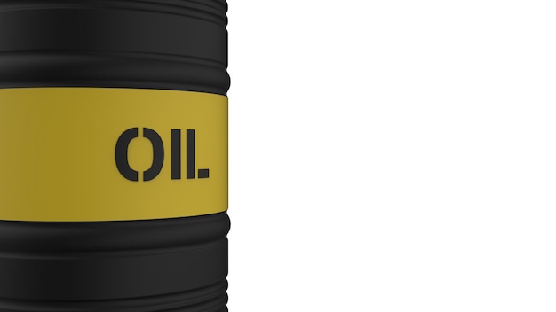 Os recursos da economia financeira do barril do preço do petróleo bruto da bolsa de valores 3d rendem a ilustração