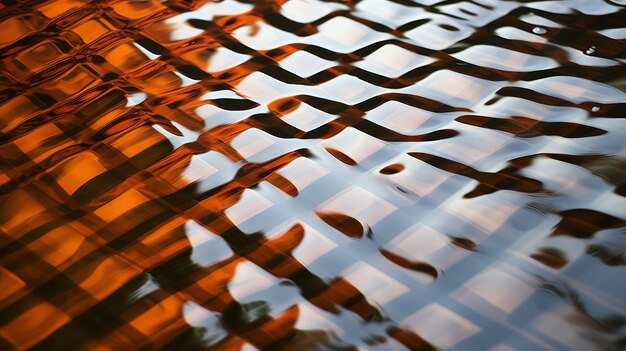 Os reflexos da água criam padrões abstratos hipnotizantes Criados com a tecnologia Generative AI