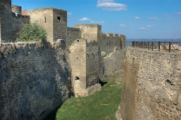 Os restos da fortaleza de Akkerman BelgorodDnestrovsky Ucrânia herança do Unesco