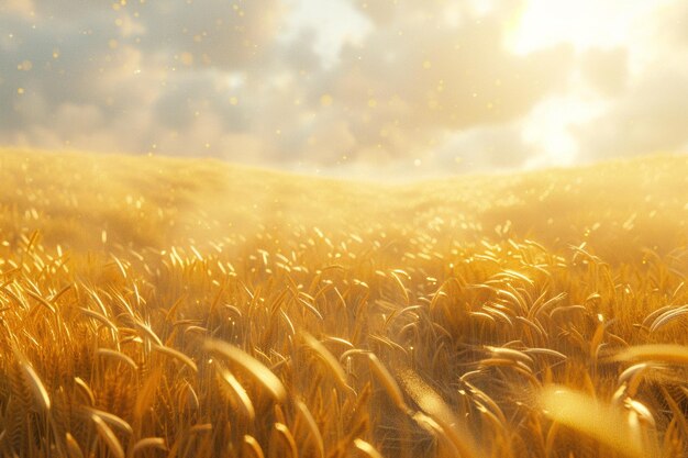 Foto os sussurros do vento através dos campos de trigo