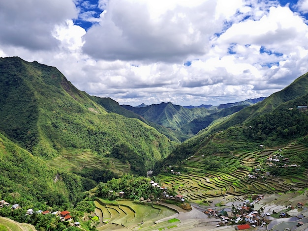 Os terraços de arroz em Banaue Filipinas