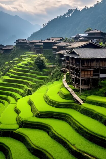 Os terraços de arroz são o destino turístico mais popular.