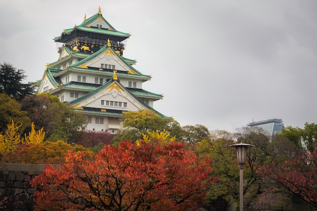 Osaka Castle im Herbst