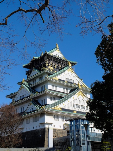 Osaka Castle Landschaft vom Osaka Castle Park