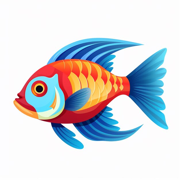 Oscar colores de pescado pescado rojo vector mariscos ilustraciones mariscos betta vector vector