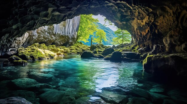 Foto la oscuridad oculta de la naturaleza