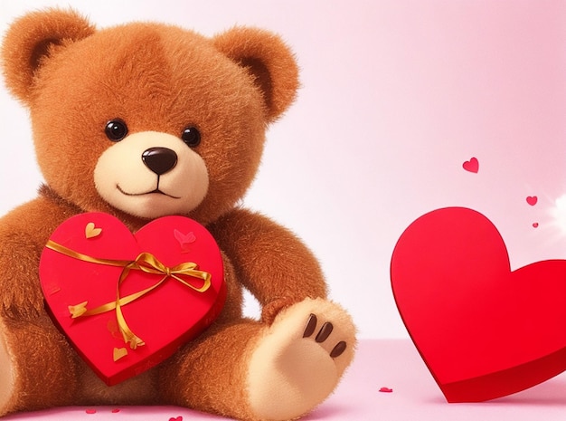 osito teddy para el día de san valentín