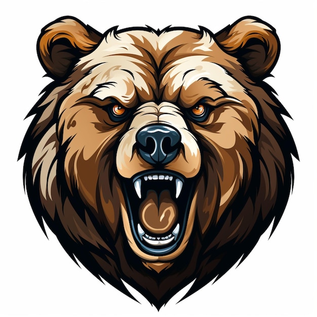 oso de logotipo de dibujos animados