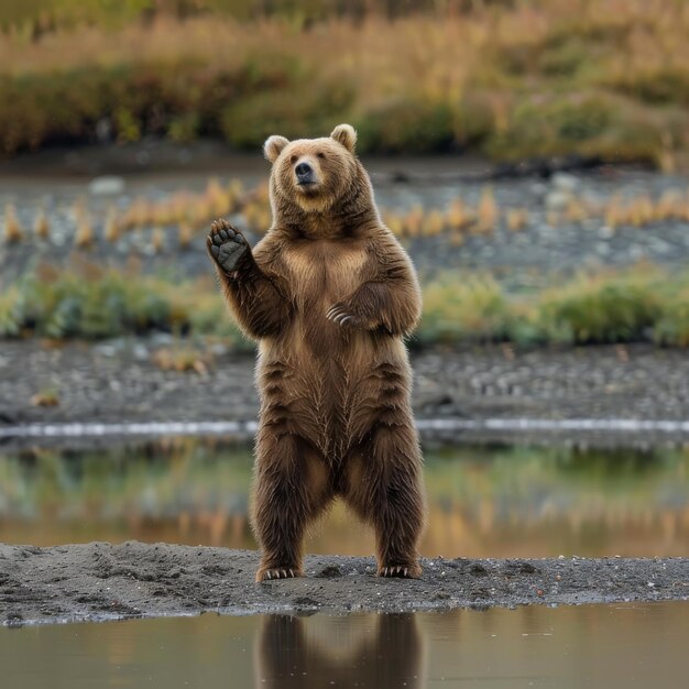 Foto el oso pardo