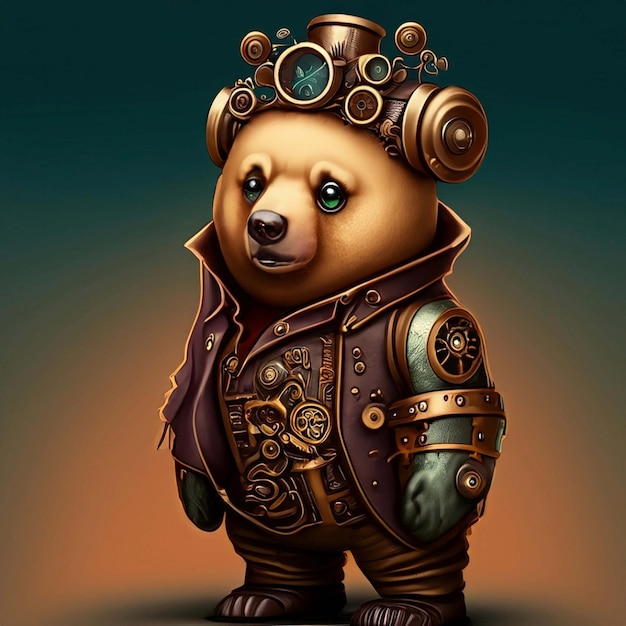 oso de peluche steampunk