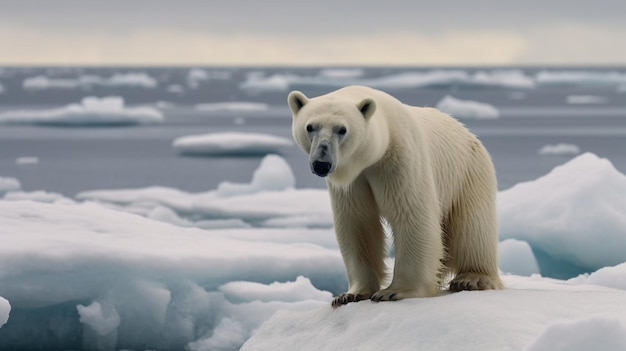 Oso polar y el calentamiento global