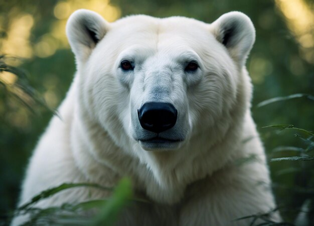 Un oso polar en la jungla