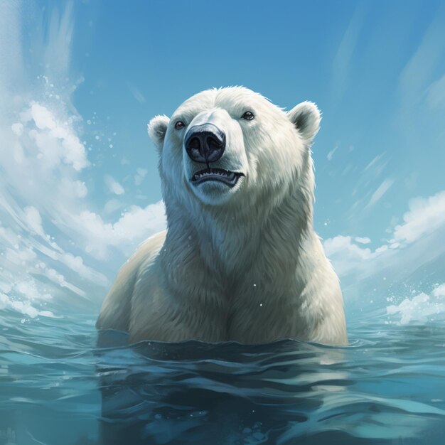 Foto el oso polar