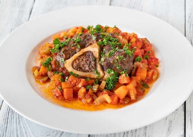 Ossobuco - pierna de ternera cocida