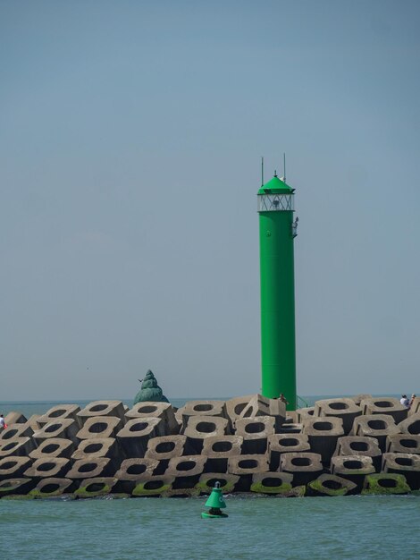 Foto ostende, no mar do norte