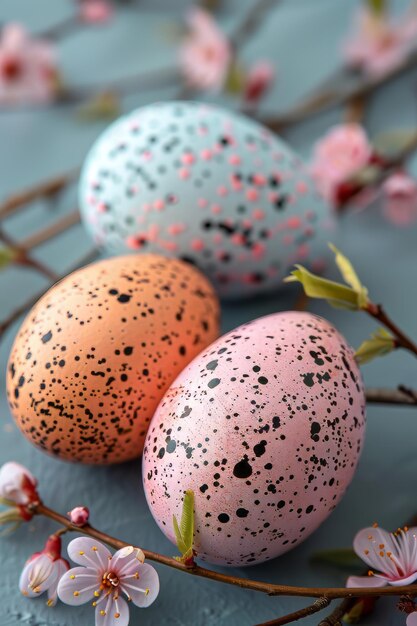 Ostereleganz in Pastelleiern und Frühlingsblumen