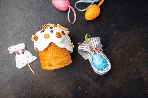 Osterkuchen süßer Nachtisch festlicher Hintergrund Brotbacken Urlaub Ostern Leckerei Mahlzeit Essen Snack