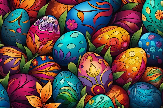 Ostern-Hintergrund-Expressionismus