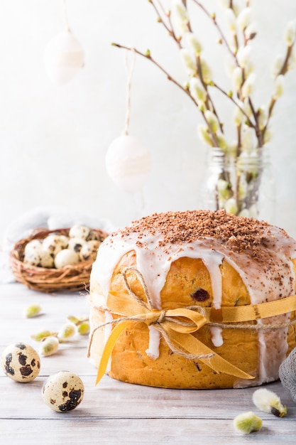 Foto ostern orthodoxes süßes brot